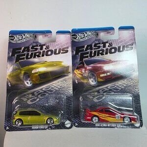 Hot Wheels Fast & Furious Silver Series 2-Pack: 1996 Acura Integra GSR & Honda C